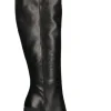 ALBANO Stivale donna nero in pelle