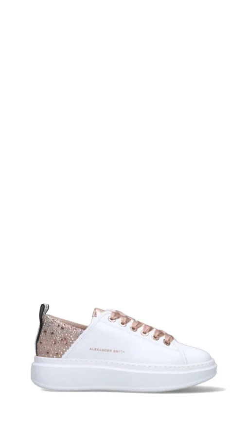 ALEXANDER SMITH Sneaker donna bianca in pelle