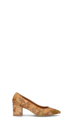 ALVIERO MARTINI Decollete donna marrone in pelle