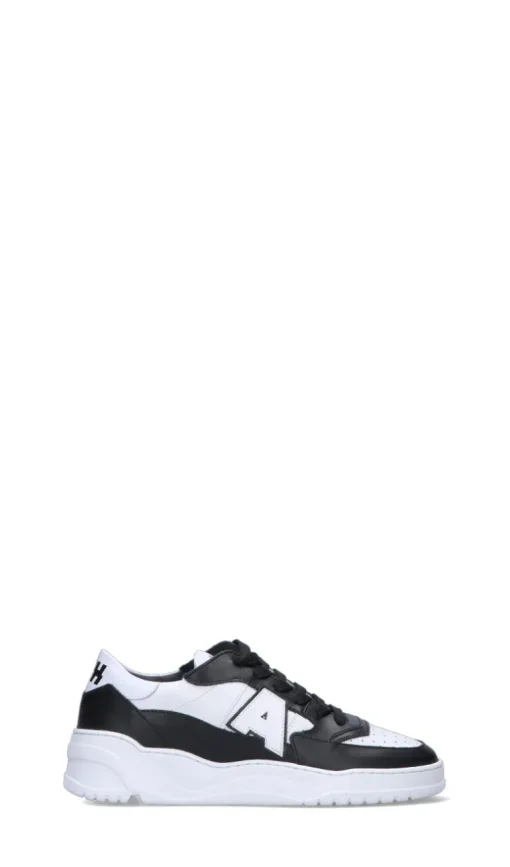 AMWH Sneaker donna bianca/nera in pelle