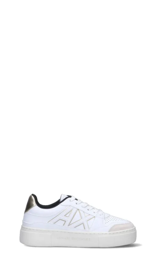 ARMANI EXCHANGE Sneaker donna bianca/oro in pelle