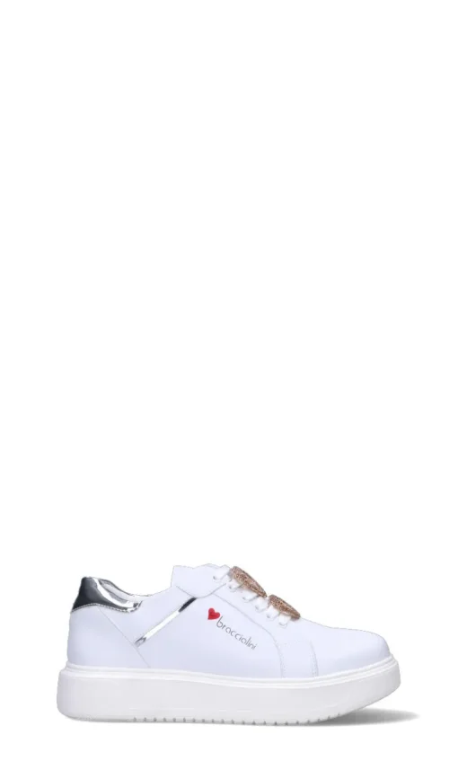 BRACCIALINI Sneaker donna bianca/argento