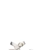 CAMILA Zeppa donna bianca/argento/oro in pelle