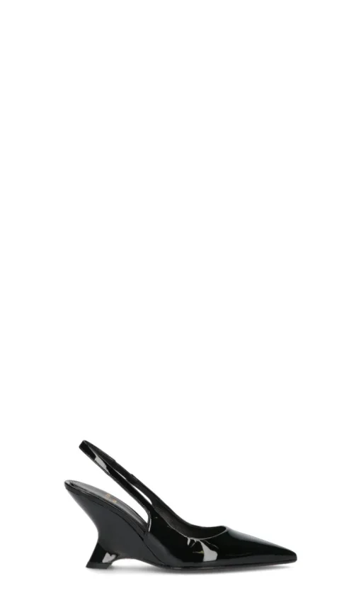 CHANTAL 1962 Slingback donna nera in pelle