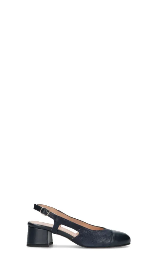 CINZIA VALLE Slingback donna blu in pelle