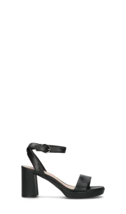 CLARKS ESSENTIALS Sandalo donna nero in pelle