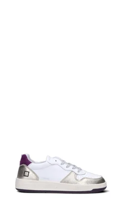D.A.T.E. Sneaker donna bianca/oro/viola in pelle