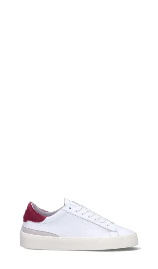 D.A.T.E. Sneaker donna bianca/magenta in pelle