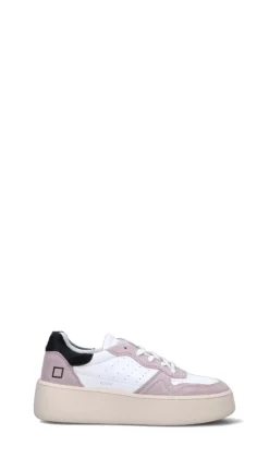 D.A.T.E. Sneaker donna bianca/cipria/nera in pelle