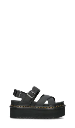 DR. MARTENS Sandalo donna nero in pelle