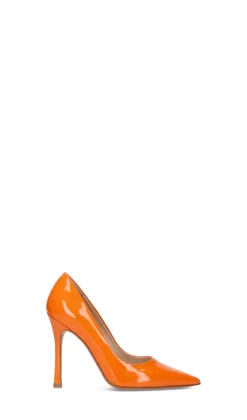 ENZO DI MARTINO Décolleté donna arancio in pelle