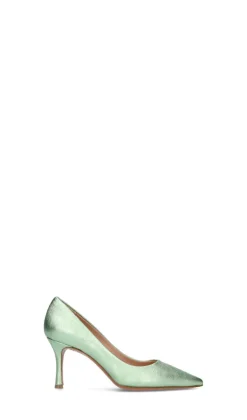 ENZO DI MARTINO Décolleté donna verde in pelle