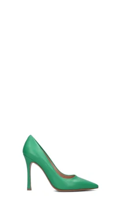 ENZO DI MARTINO Decollete donna verde in pelle
