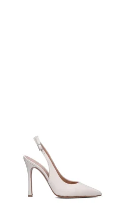 ENZO DI MARTINO Slingback donna bianca in pelle