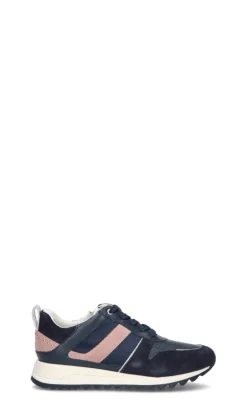 GEOX Sneaker donna blu in suede