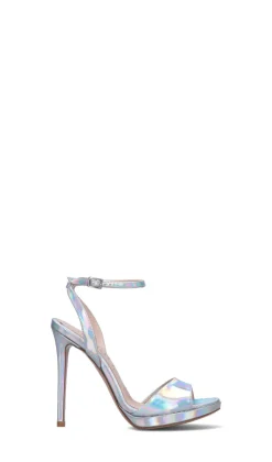 GIANMARCO F Sandalo donna argento in pelle