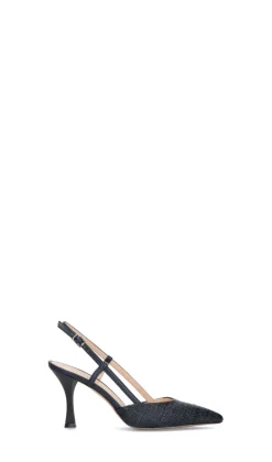 GIANMARCO F Slingback donna blu in pelle