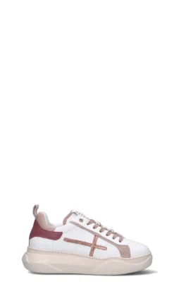GIO+ Sneaker donna bianca/rosa in pelle