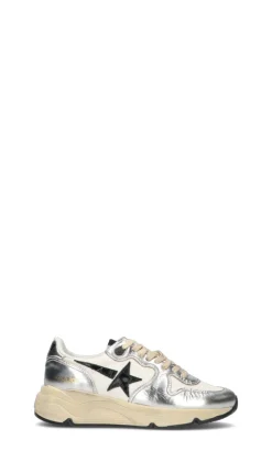 GOLDEN GOOSE - RUNNING SOLE Sneaker donna argento in pelle