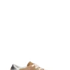 GOLDEN GOOSE HI STAR Sneaker donna chestnut e argento in suede