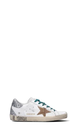 GOLDEN GOOSE SUPER-STAR CLASSIC Sneaker donna bianca/argento in pelle