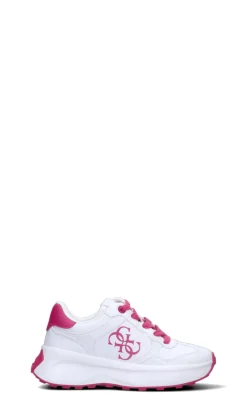 GUESS Sneaker donna bianca/fucsia in pelle