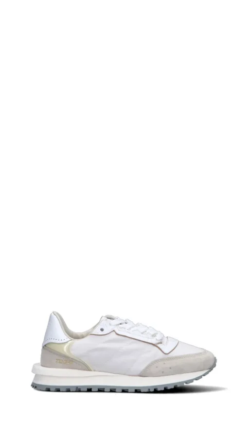 HIDNANDER Sneaker donna bianca/beige in suede