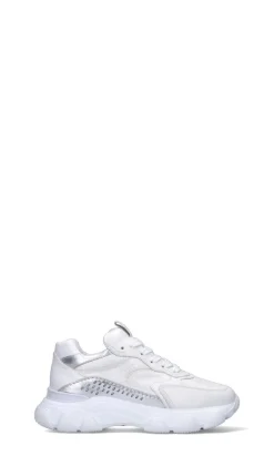 HOGAN Sneaker donna bianca/argento in pelle