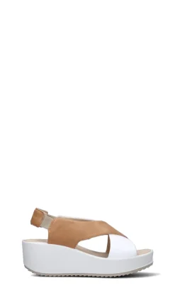 IGI&CO Sandalo donna bianco/biscotto in pelle