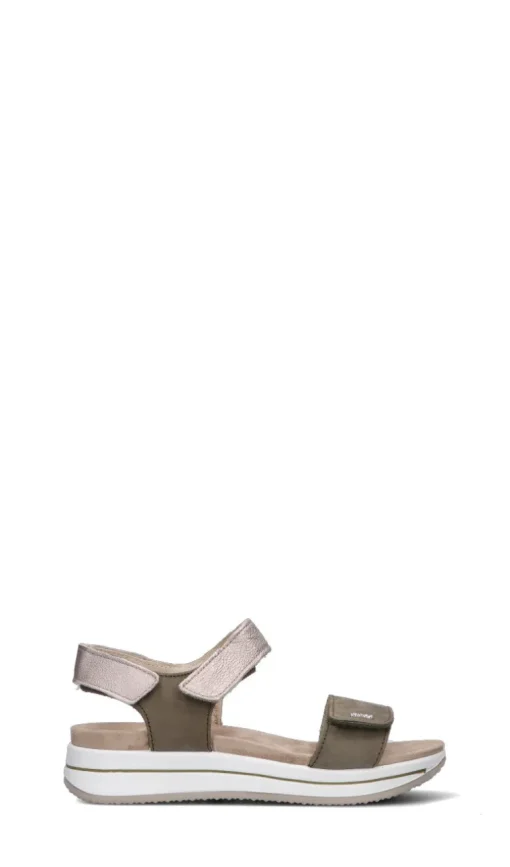 IGI&CO Sandalo donna verde militare in pelle