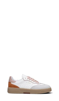 JANET&JANET Sneaker donna bianca/rosa in pelle