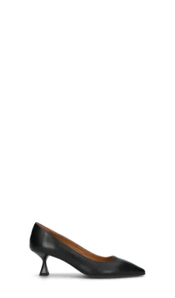 JUST FRIENDS Decollete donna nera in pelle