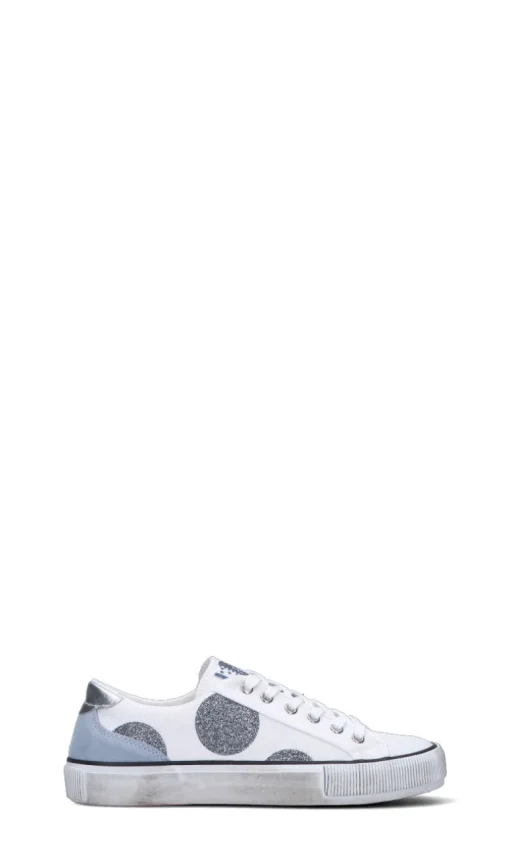 MANILA GRACE Sneaker donna bianca/argento/azzurra