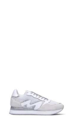 MANILA GRACE Sneaker donna bianca/argento in pelle