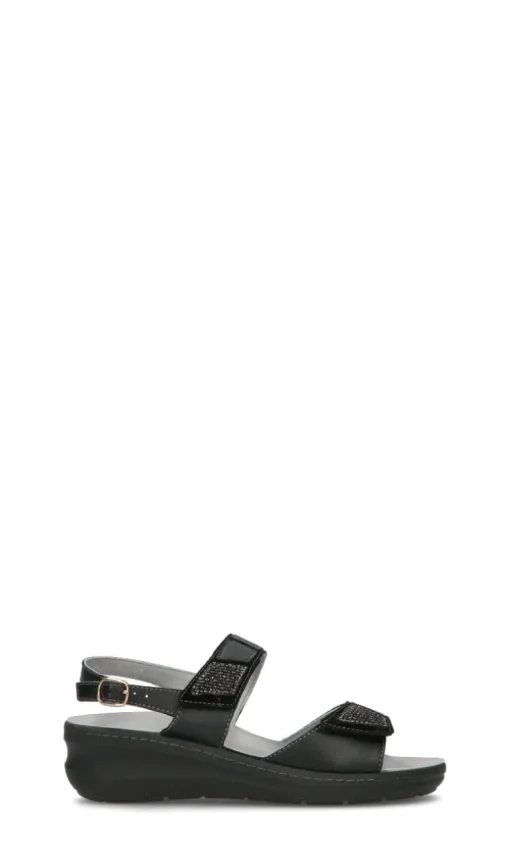 MELLUSO Scarpa comfort donna nera in pelle