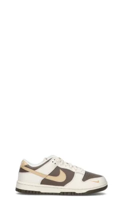 NIKE - W DUNK LOW Sneaker donna bianca/marrone in pelle