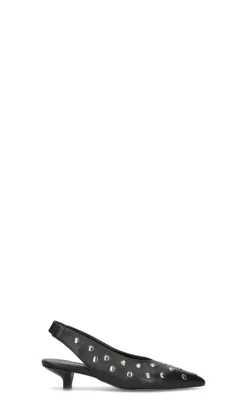 PHIL MELVIS Slingback donna nero in pelle
