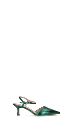 PHIL MELVIS Slingback donna verde in pelle