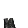 PHIL MELVIS Tronchetto donna nero in pelle