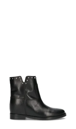 PHIL MELVIS Tronchetto donna nero in pelle