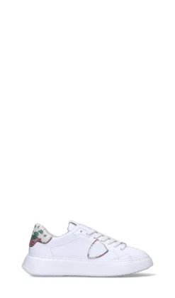 PHILIPPE MODEL Sneaker donna bianca/rossa/verde in pelle