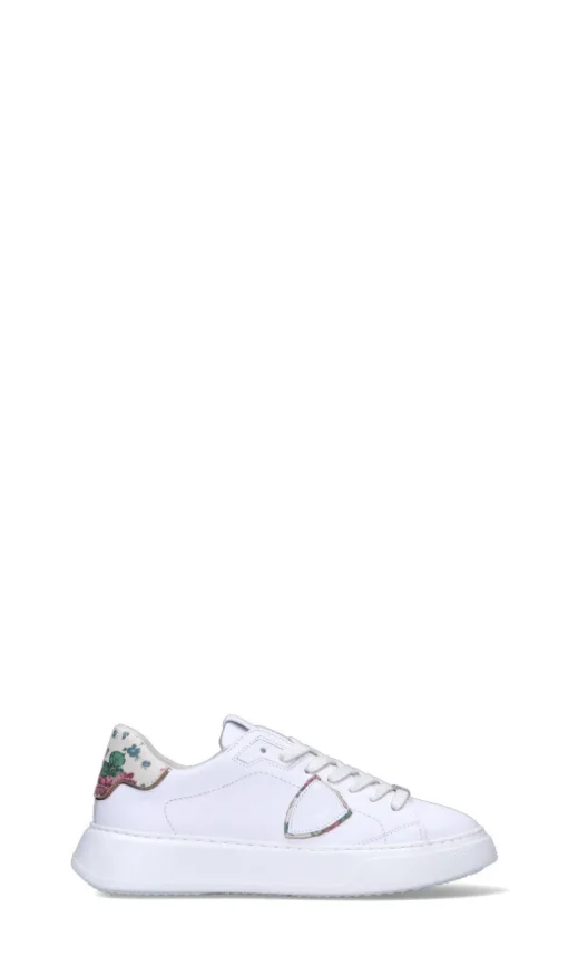 PHILIPPE MODEL Sneaker donna bianca/rossa/verde in pelle