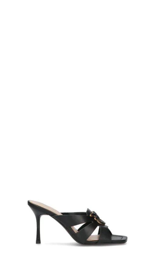 PINKO Sandalo donna nero in pelle