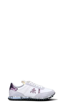 PREMIATA Sneaker donna bianca/rosa/gialla/azzurra in suede