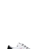 QUATTROBARRADODICI Sneaker donna bianca/rosa/nera in pelle