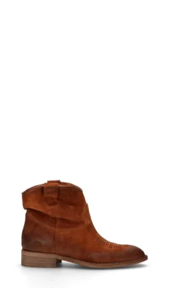 RABARBARO Tronchetto donna marrone in suede