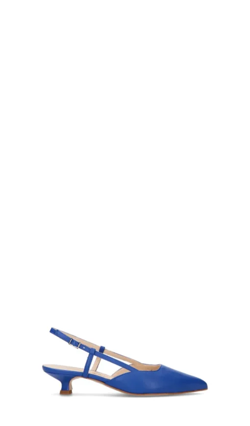 REBECCA VAN DICK Slingback donna blu in pelle