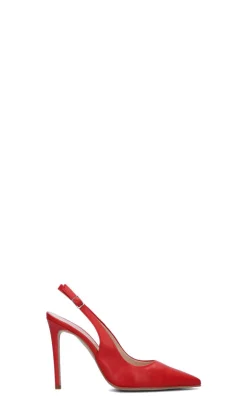 REBECCA VAN DICK Slingback donna rossa in pelle