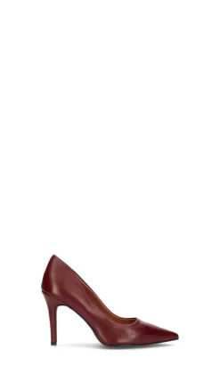 REBECCA VAN DIK Décolleté donna bordeaux in pelle