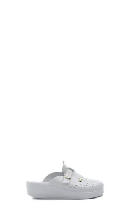 SANITAL LIGHT ANTI-SHOCK Ciabatta donna bianca in pelle